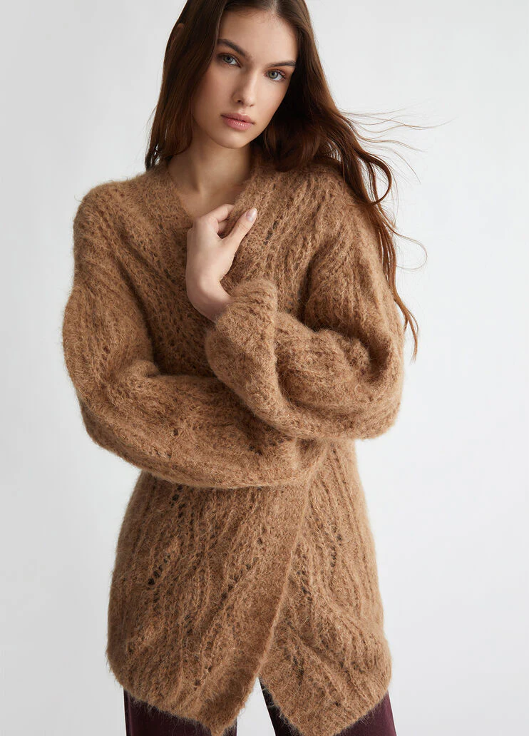 Alpaca blend cardigan