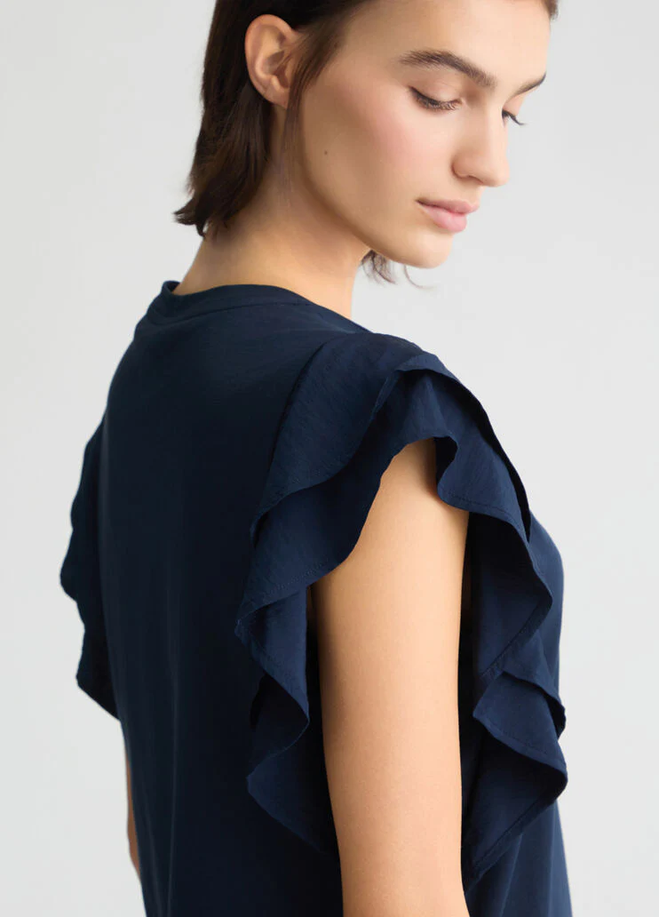 T-shirt with ruching