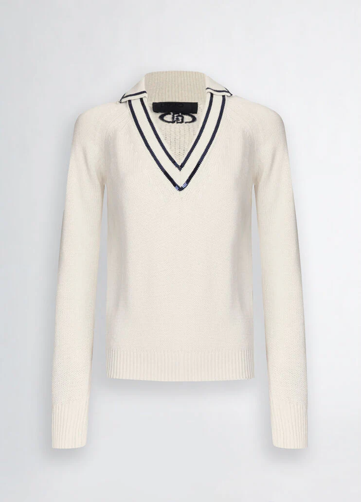 White pure cotton jumper