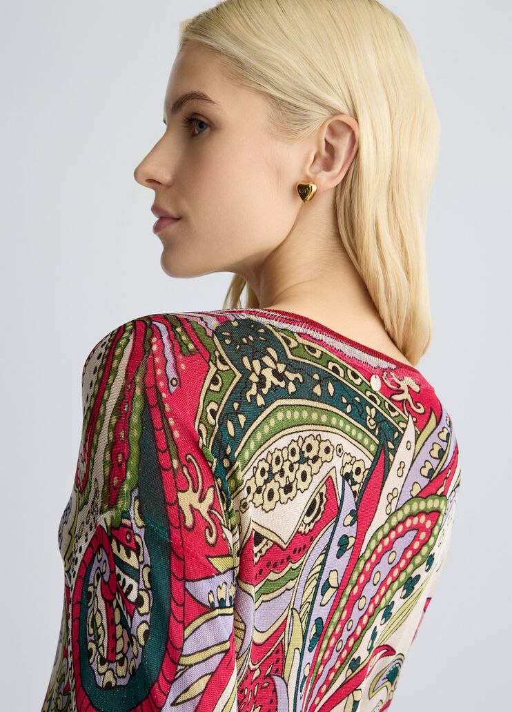 Sweatshirt with animal-print