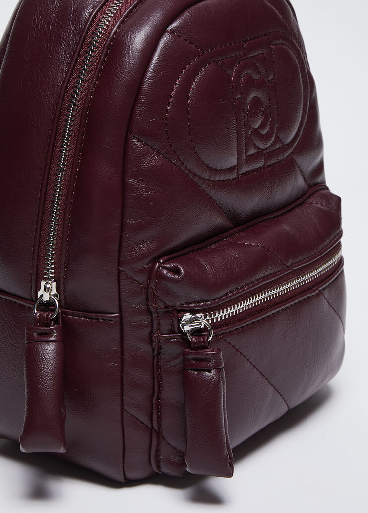 Glossy quilted backpack