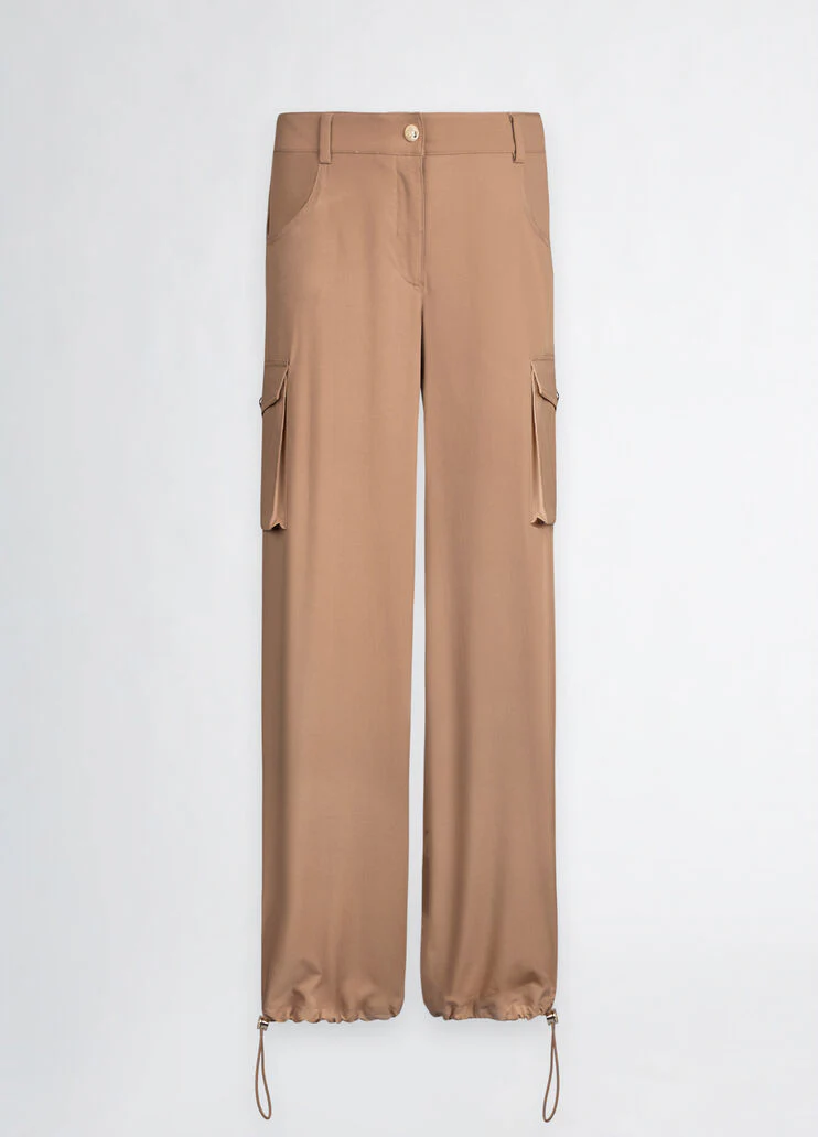 Beige cargo trousers
