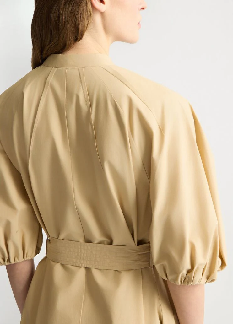 Cotton dress with belt