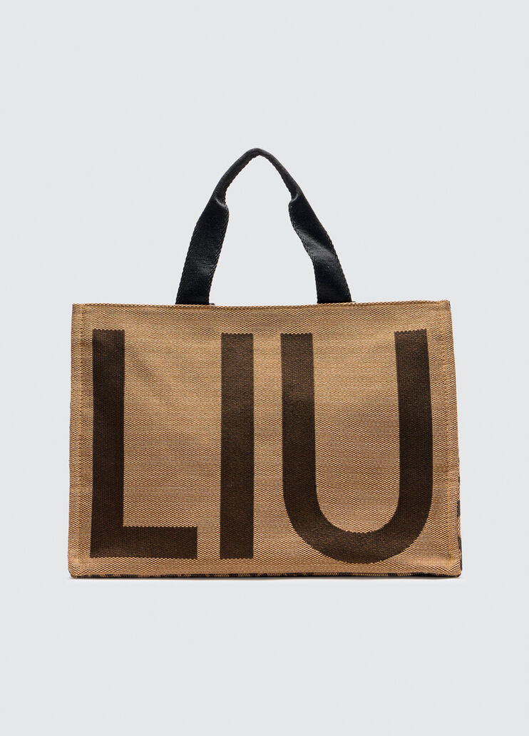 Brown tote bag