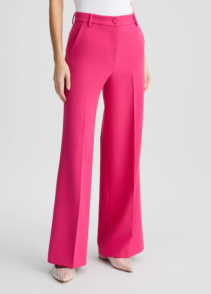Red palazzo trousers