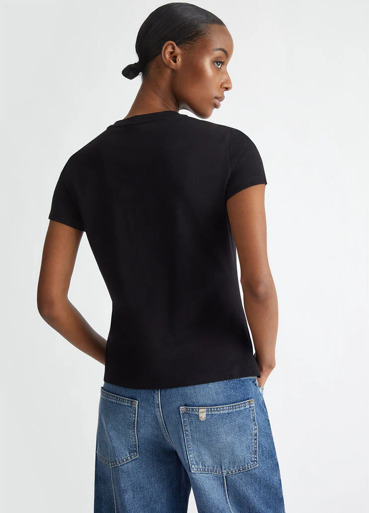 T-shirt with logo and gemstones