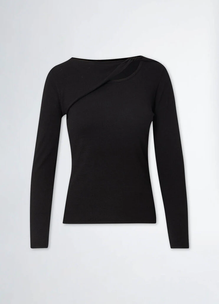 Black top with cut-out