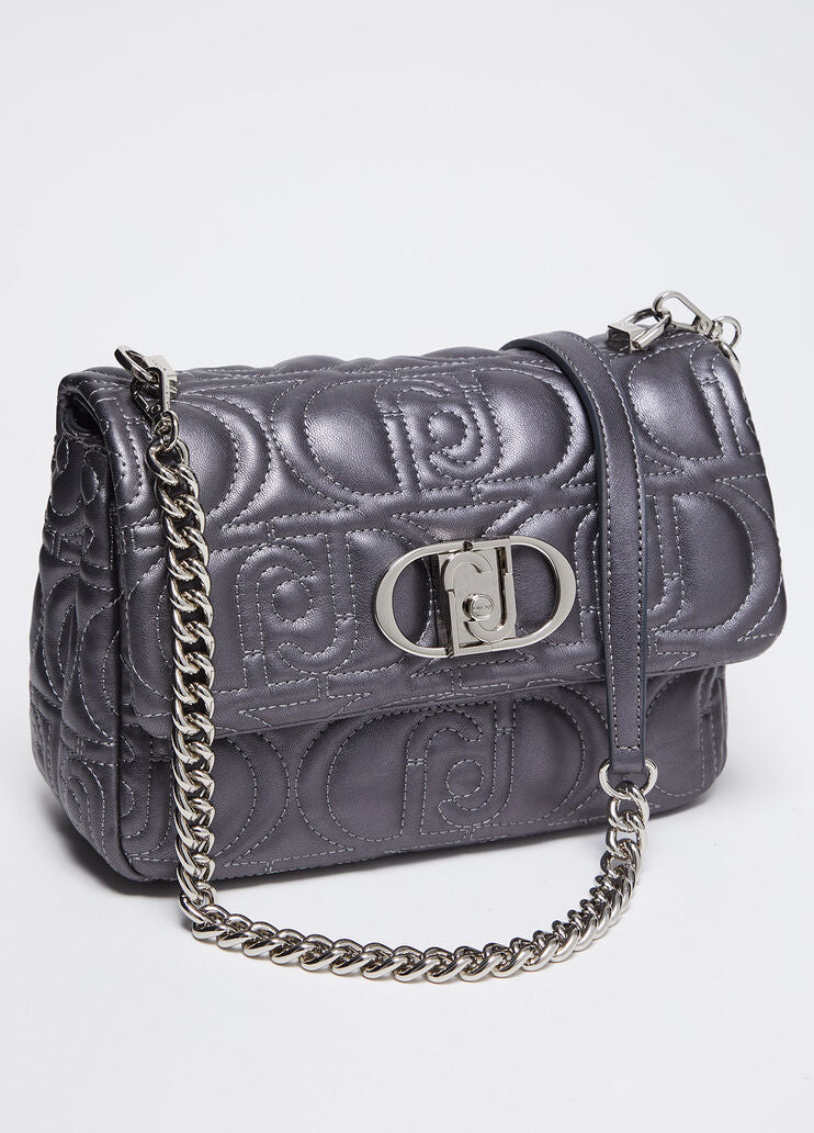 Quilted crossbody bag with logo