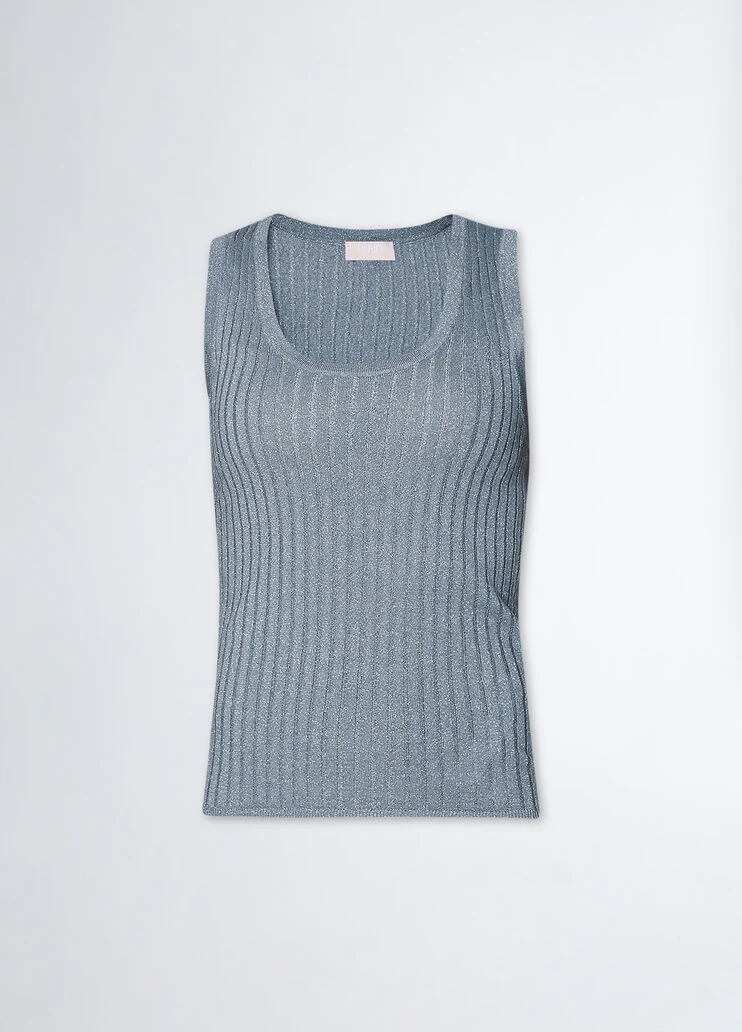 Lurex knit top