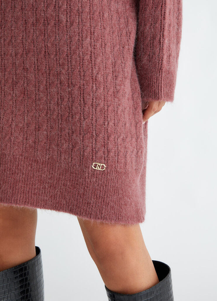 Alpaca-blend knit dress