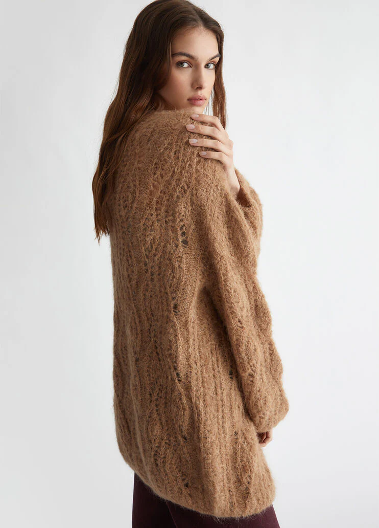 Alpaca blend cardigan