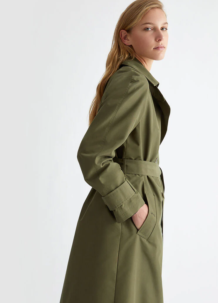 Gabardine trench coat