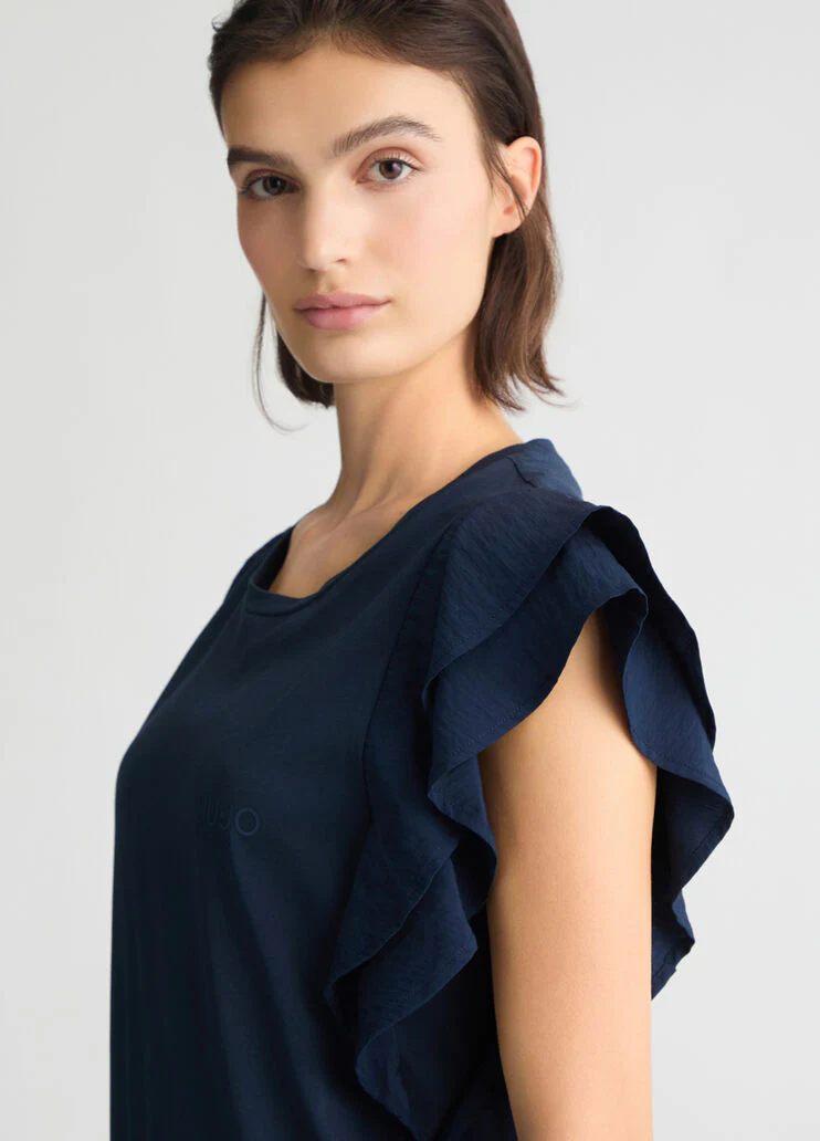 T-shirt with ruching