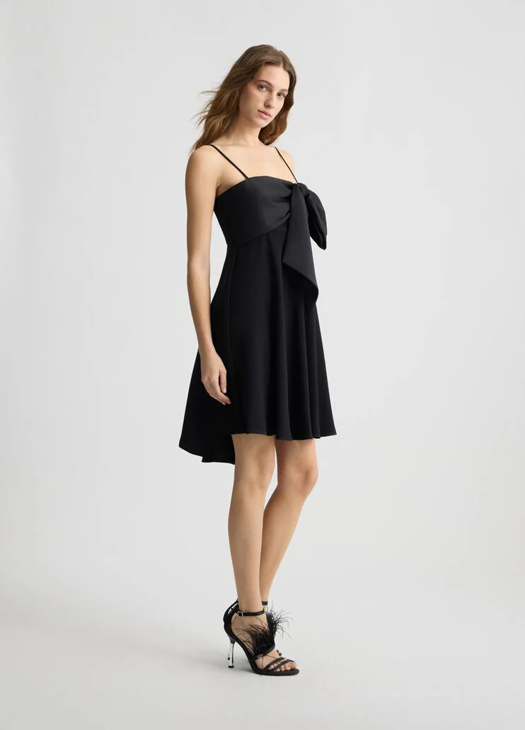 Black dress with bow