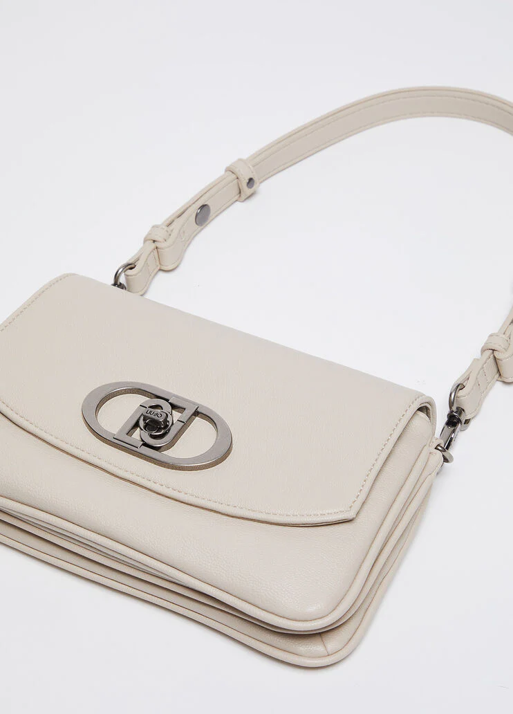 Coated fabric shoulder bag