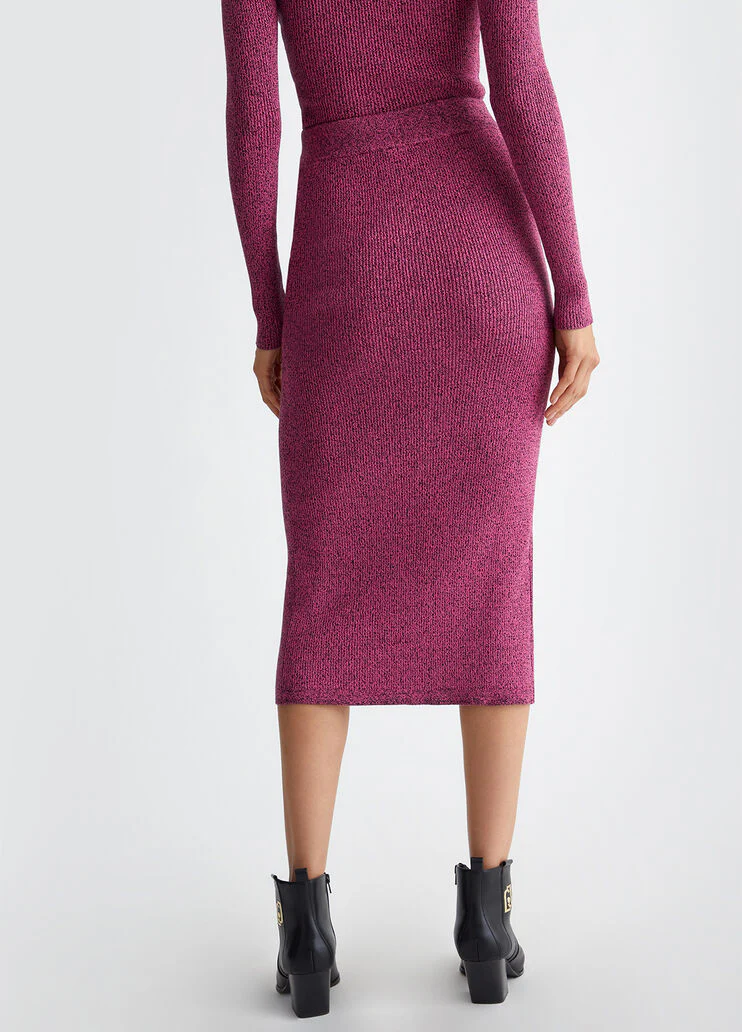 Lurex knit skirt