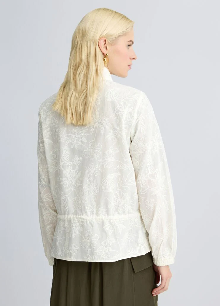 Embroidered cotton jacket