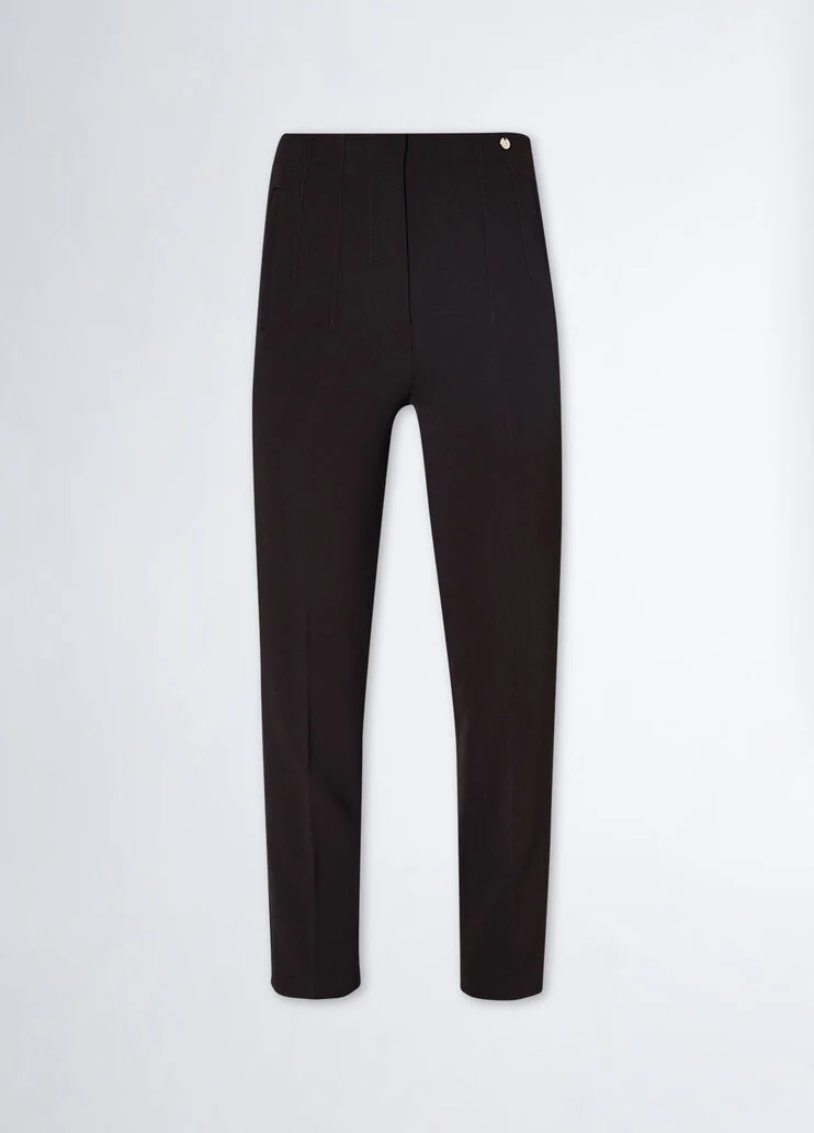 Stretch cropped trousers