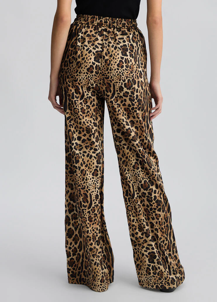 Animal print trousers