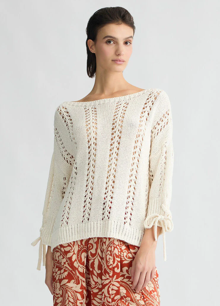 Cotton blend sweater