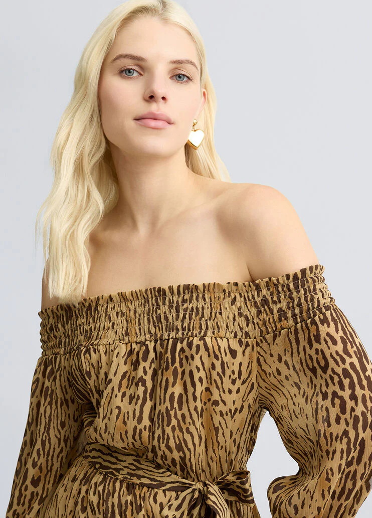 Animal print dress