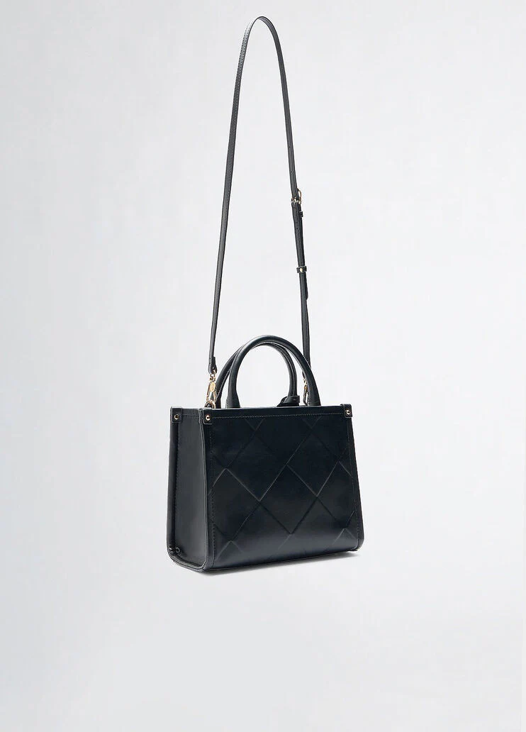 Black shopping tote