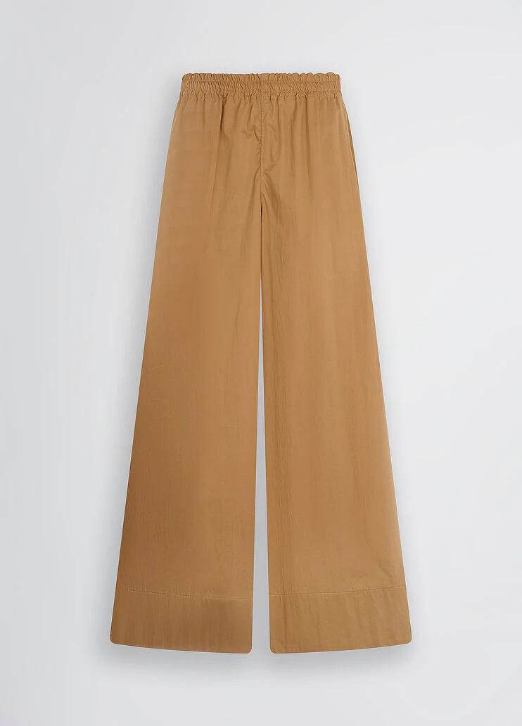 Nylon flare trousers