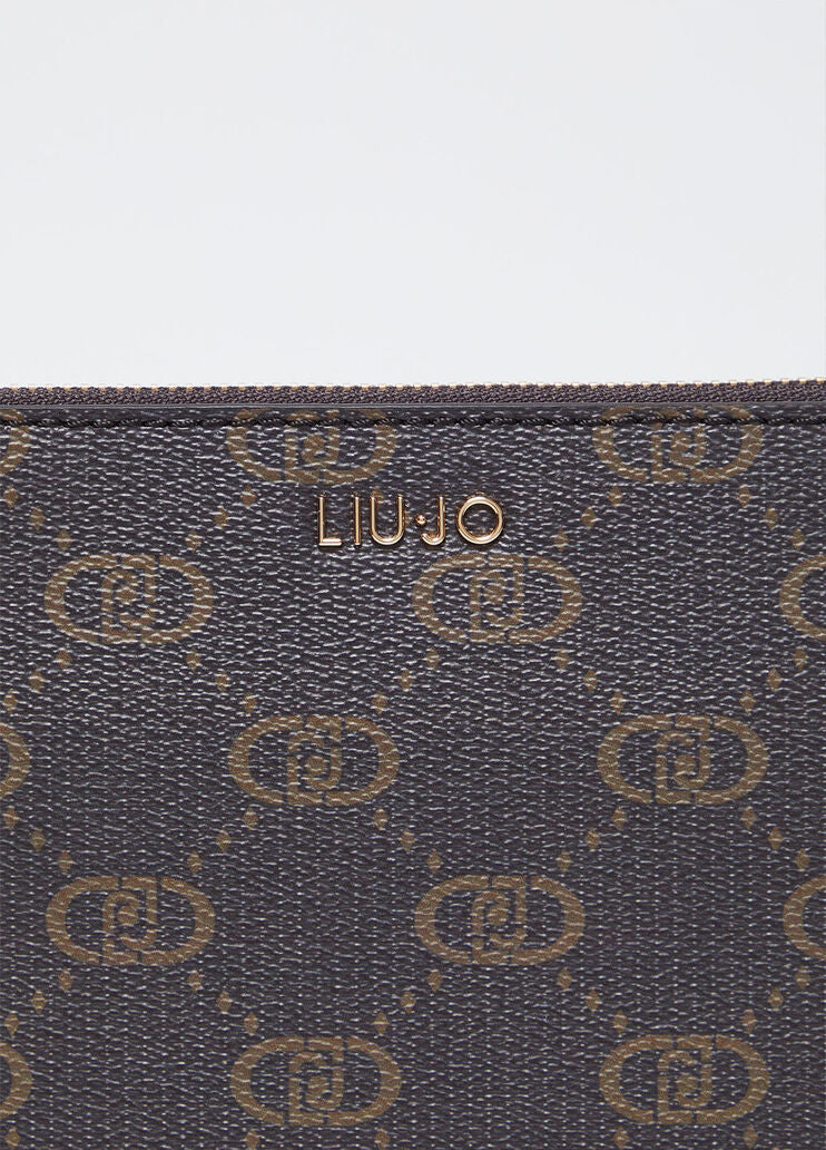 Clutch bag with logo