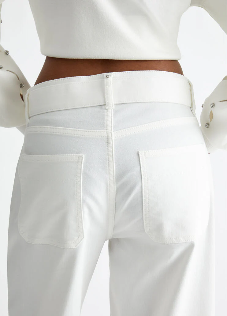 Cargo pants with belt