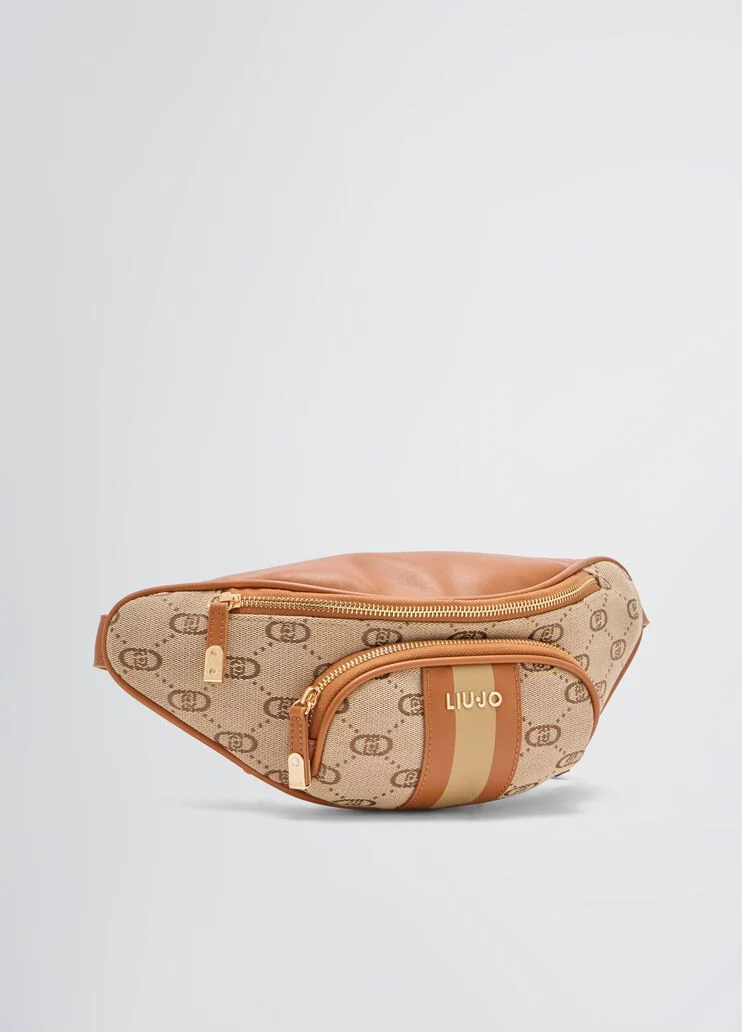 Jacquard belt bag with logo