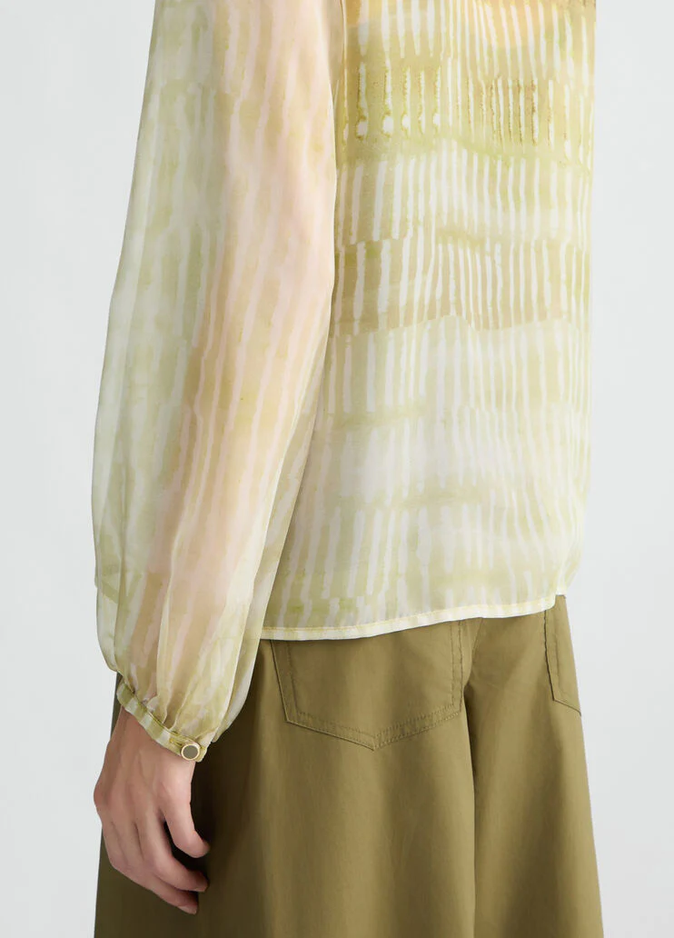 Printed chiffon blouse