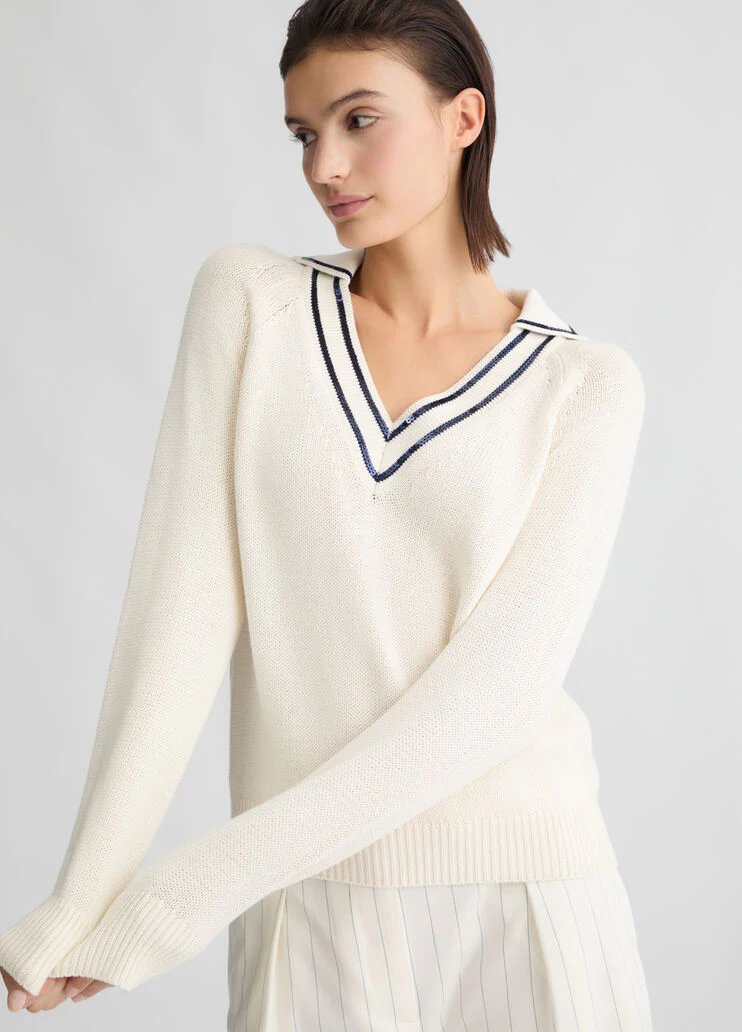 White pure cotton jumper