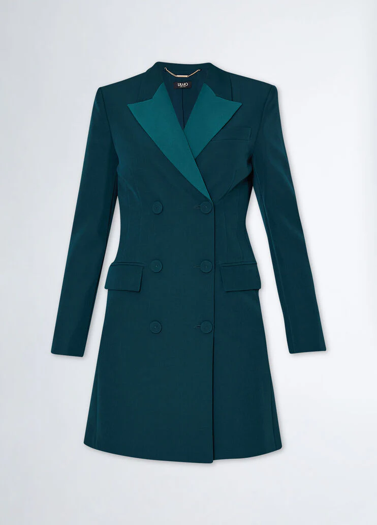 Stretch double-breasted dress