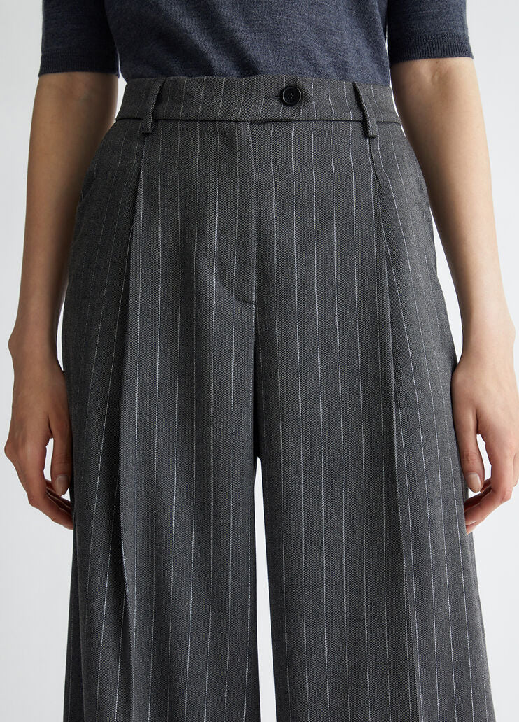 Pinstripe trousers