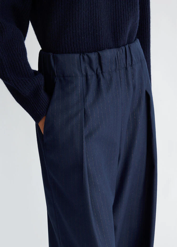 Pinstripe trousers