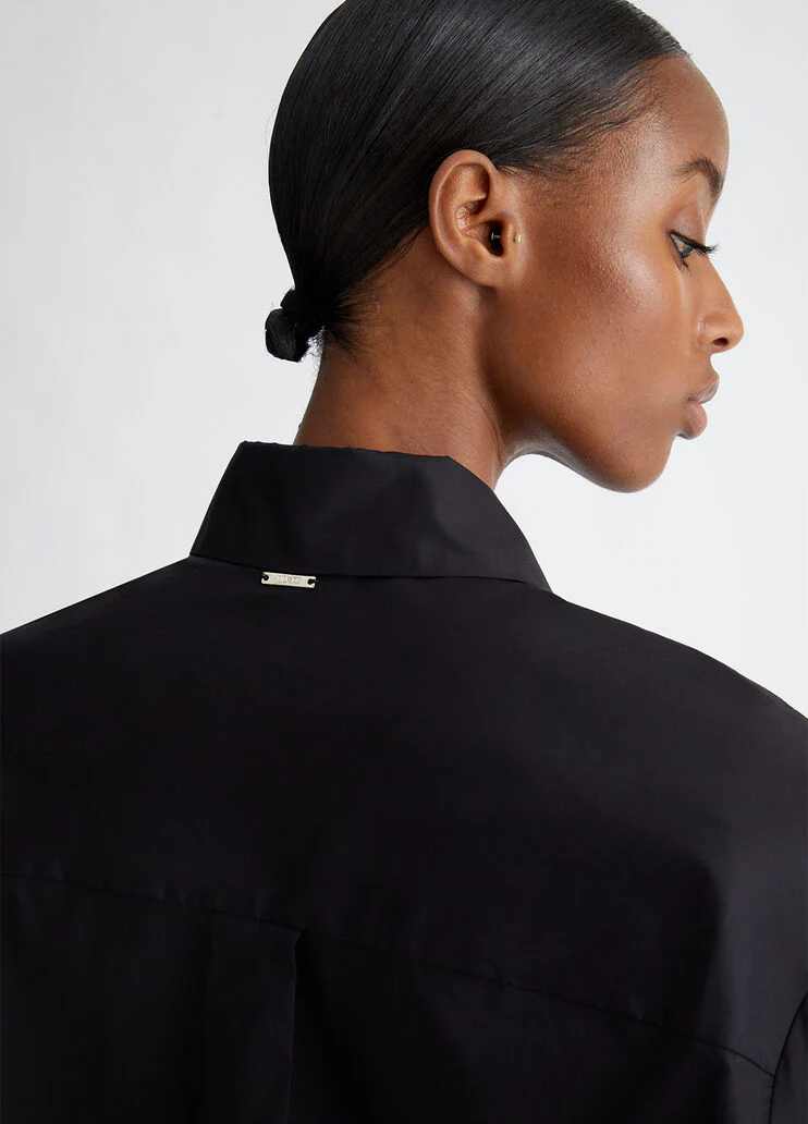 Oversized shirt with mini-studs