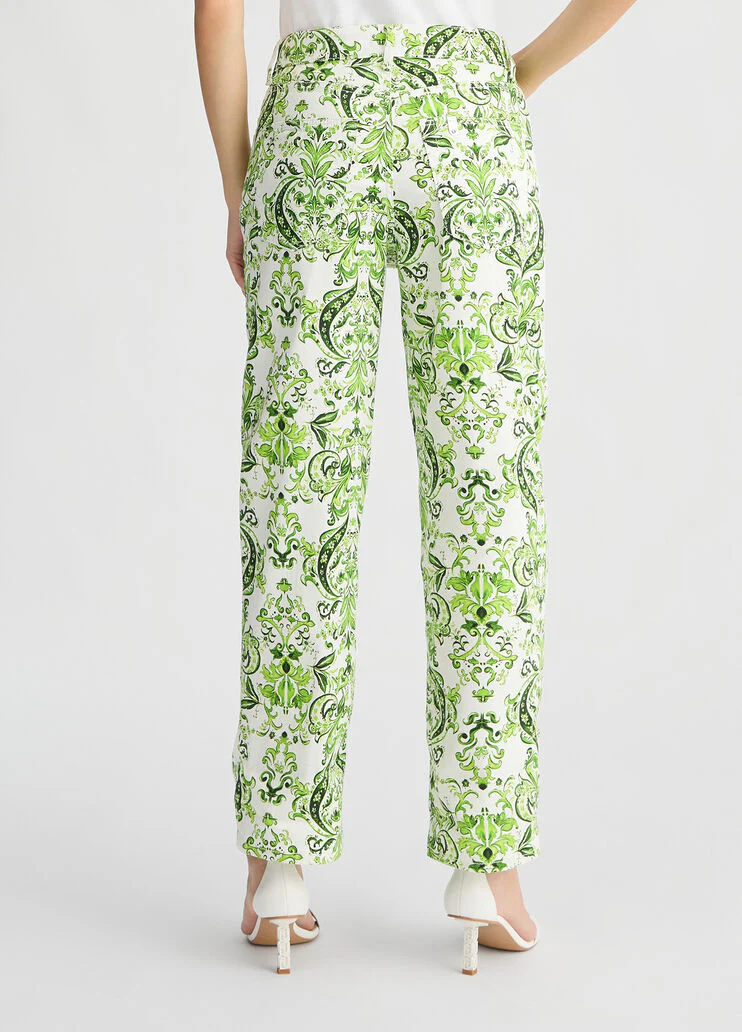 Printed cotton trousers