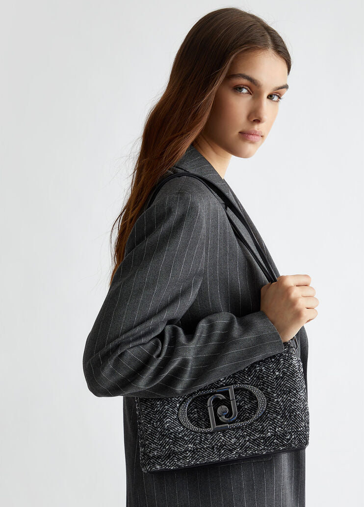 Large chevron LaPuffy bag