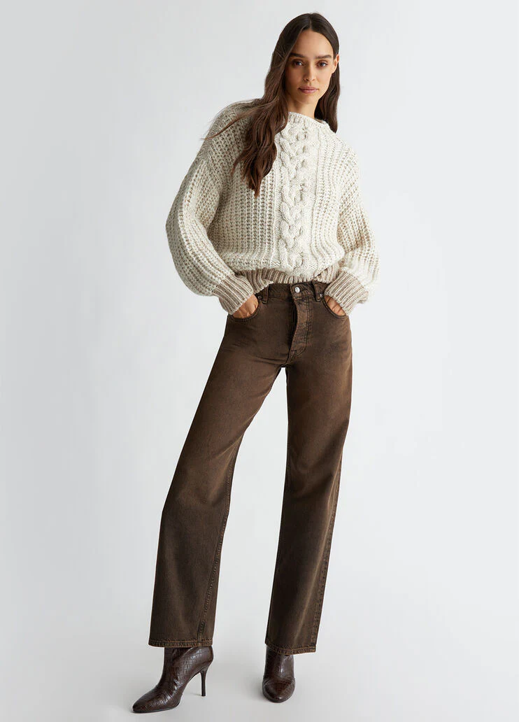 Wool and alpaca blend sweater