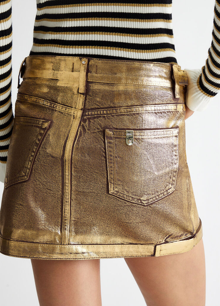 Metallic miniskirt
