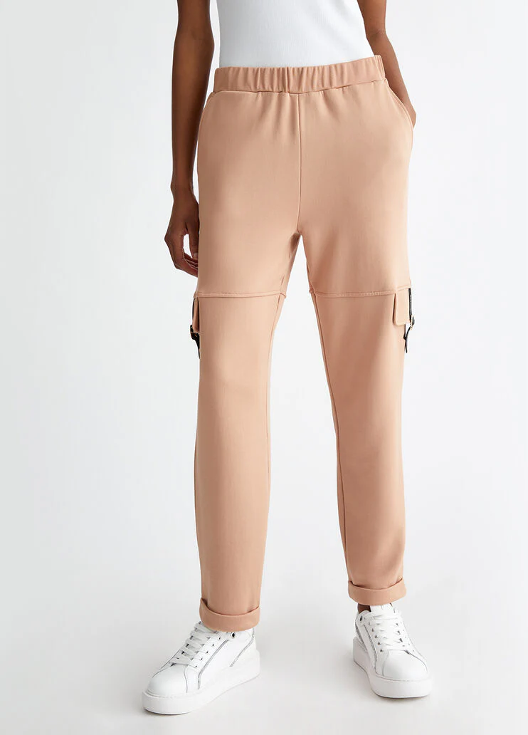 Fleece cargo pants