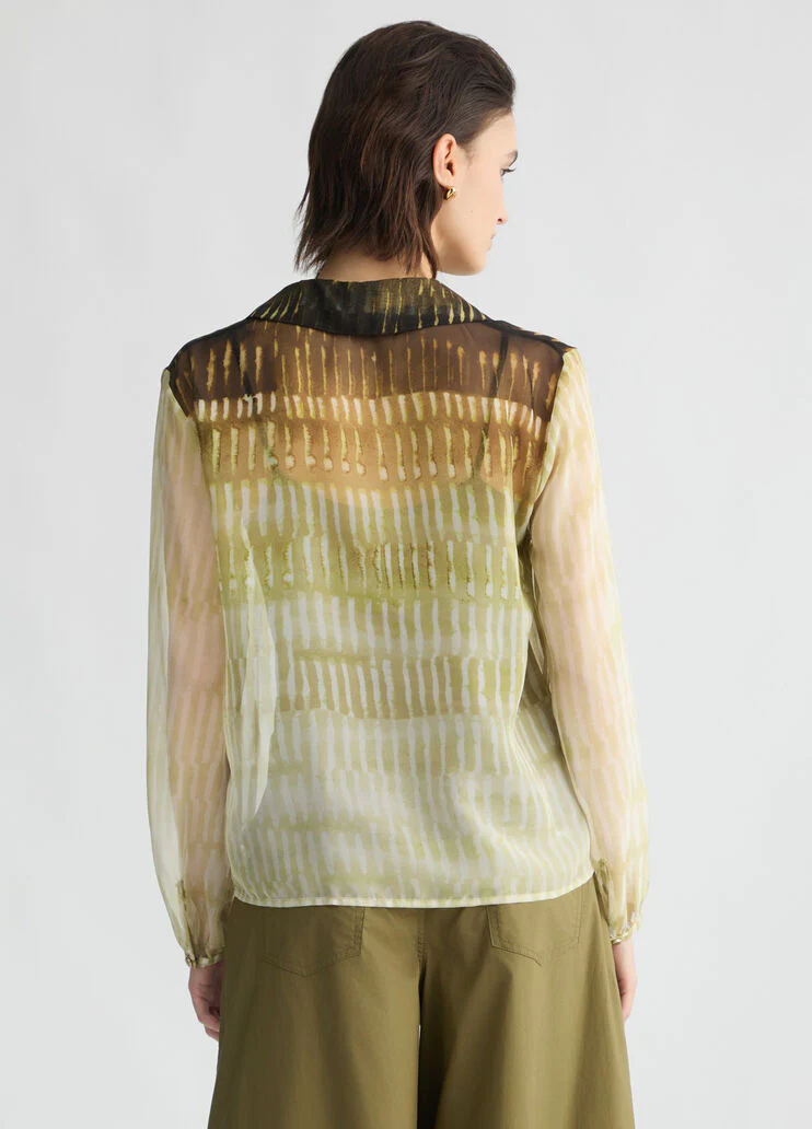 Printed chiffon blouse