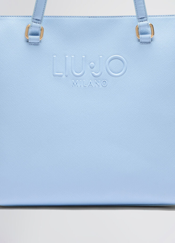 Light blue shopping bag