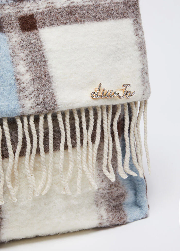 Wool-blend shopping tote