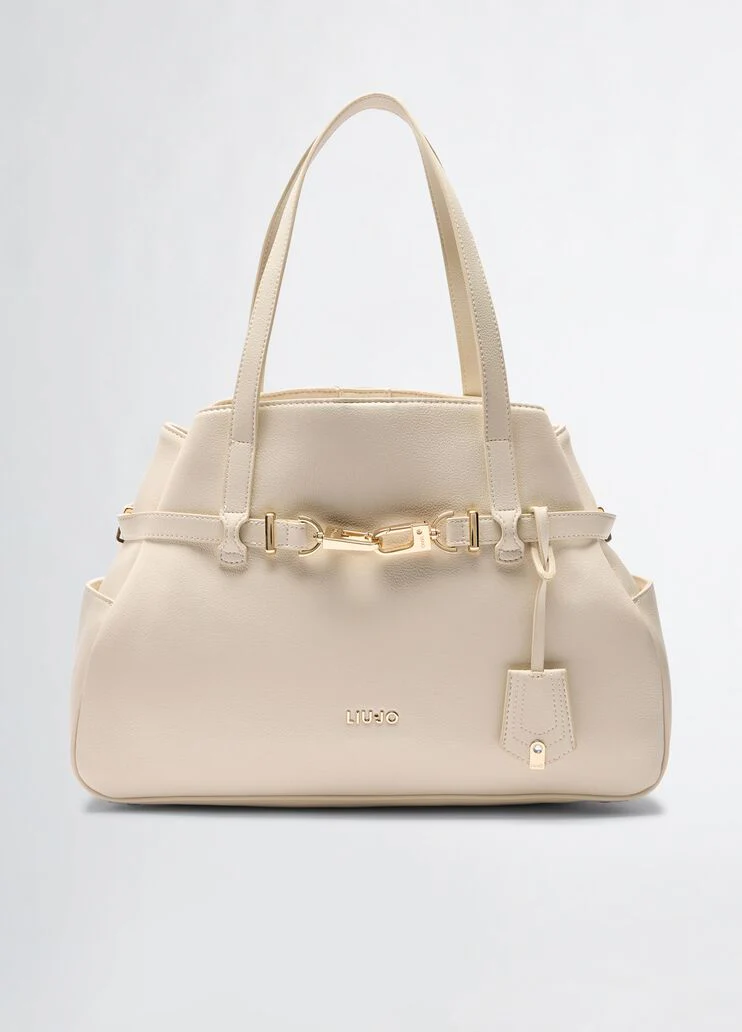 Cream tote bag