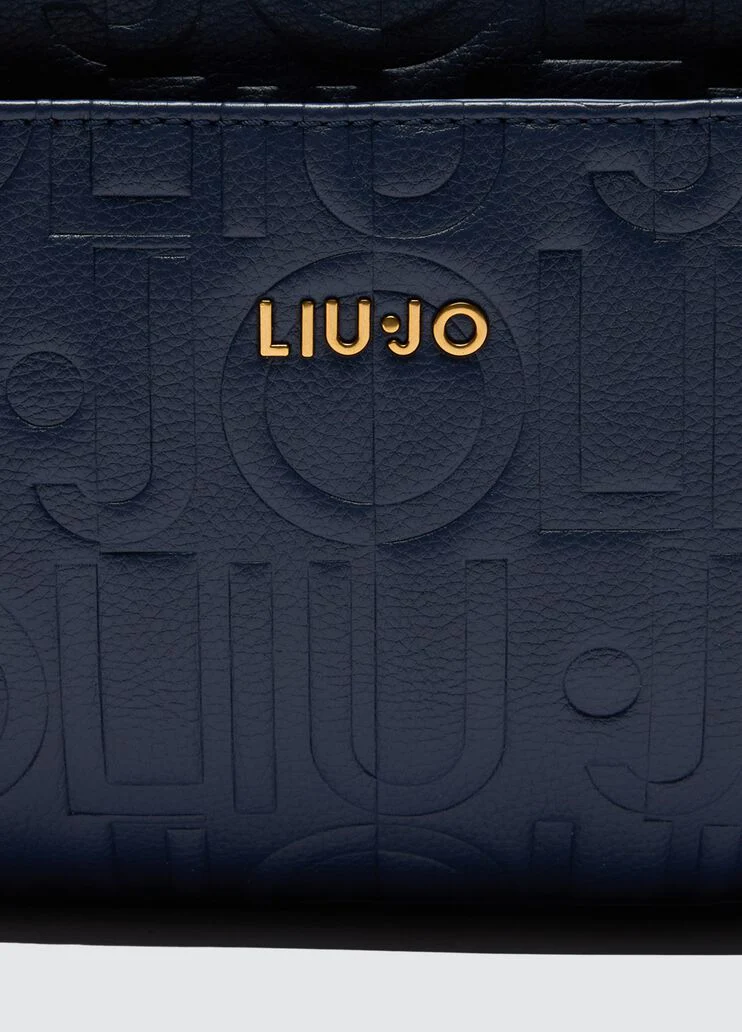 Backpack with logo and chain