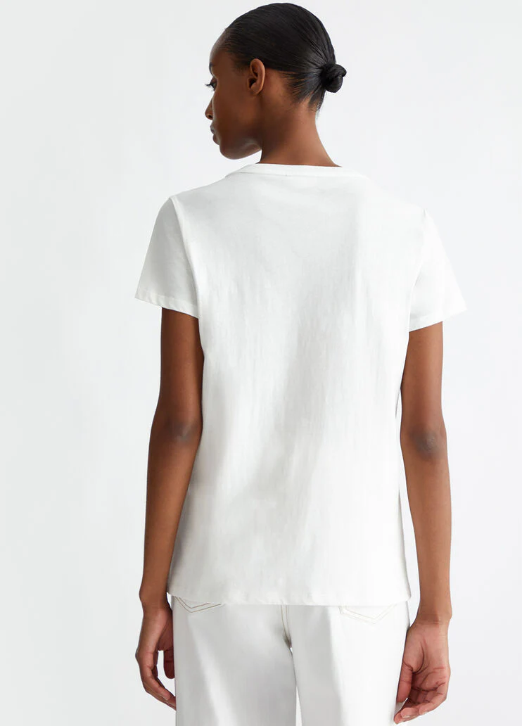 T-shirt with rhinestones