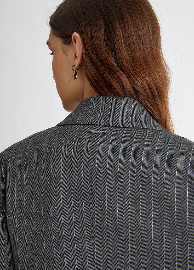 Pin striped blazer