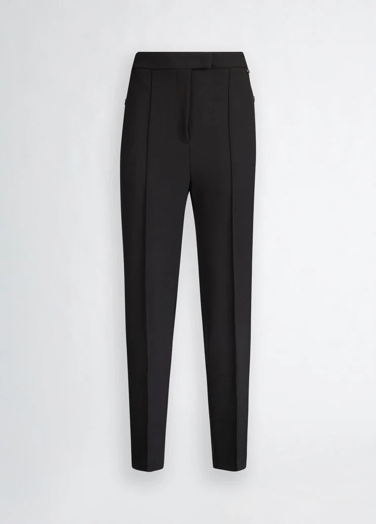 Black cigarette trousers