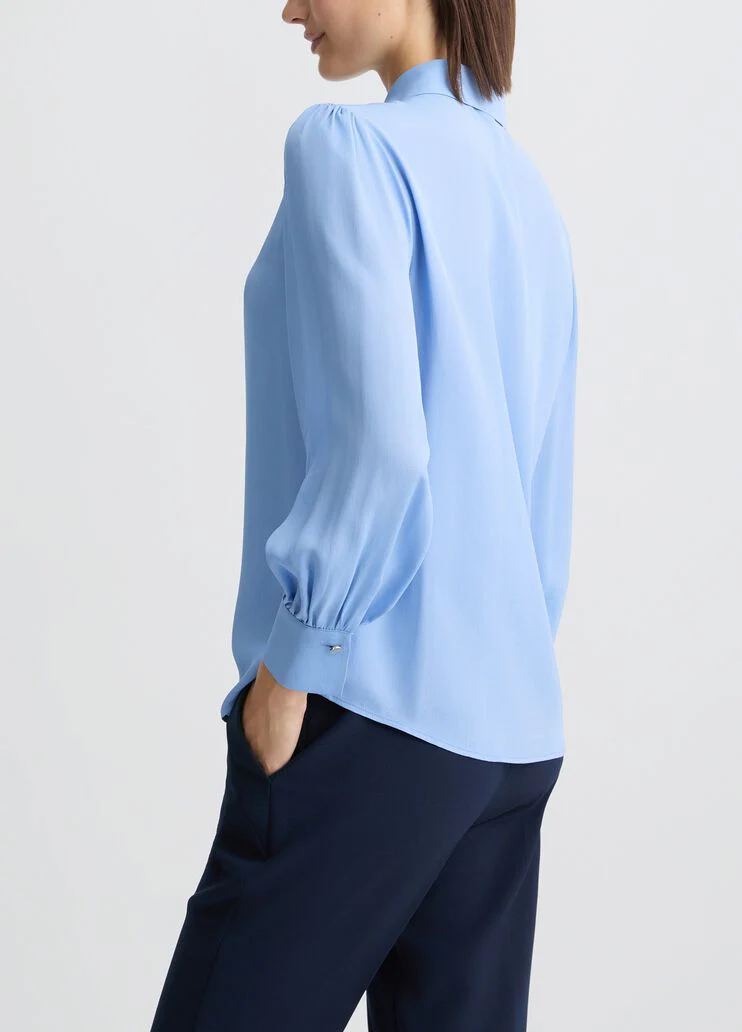 Light blue viscose shirt